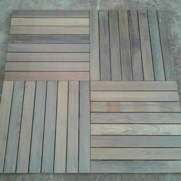 Ipe deck tiles